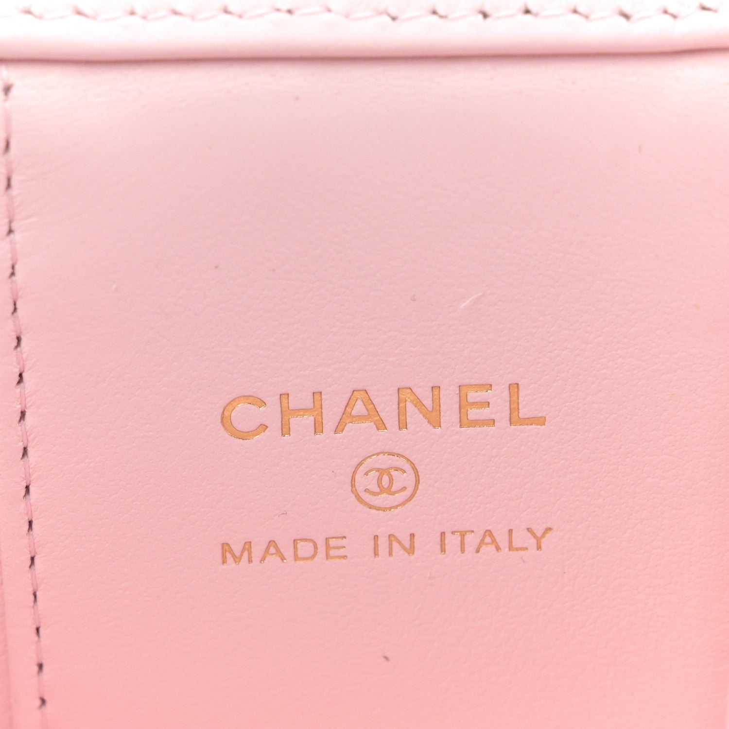 Chanel Caviar Quilted Mini Vanity Case With Chain Light Pink 6 of 11