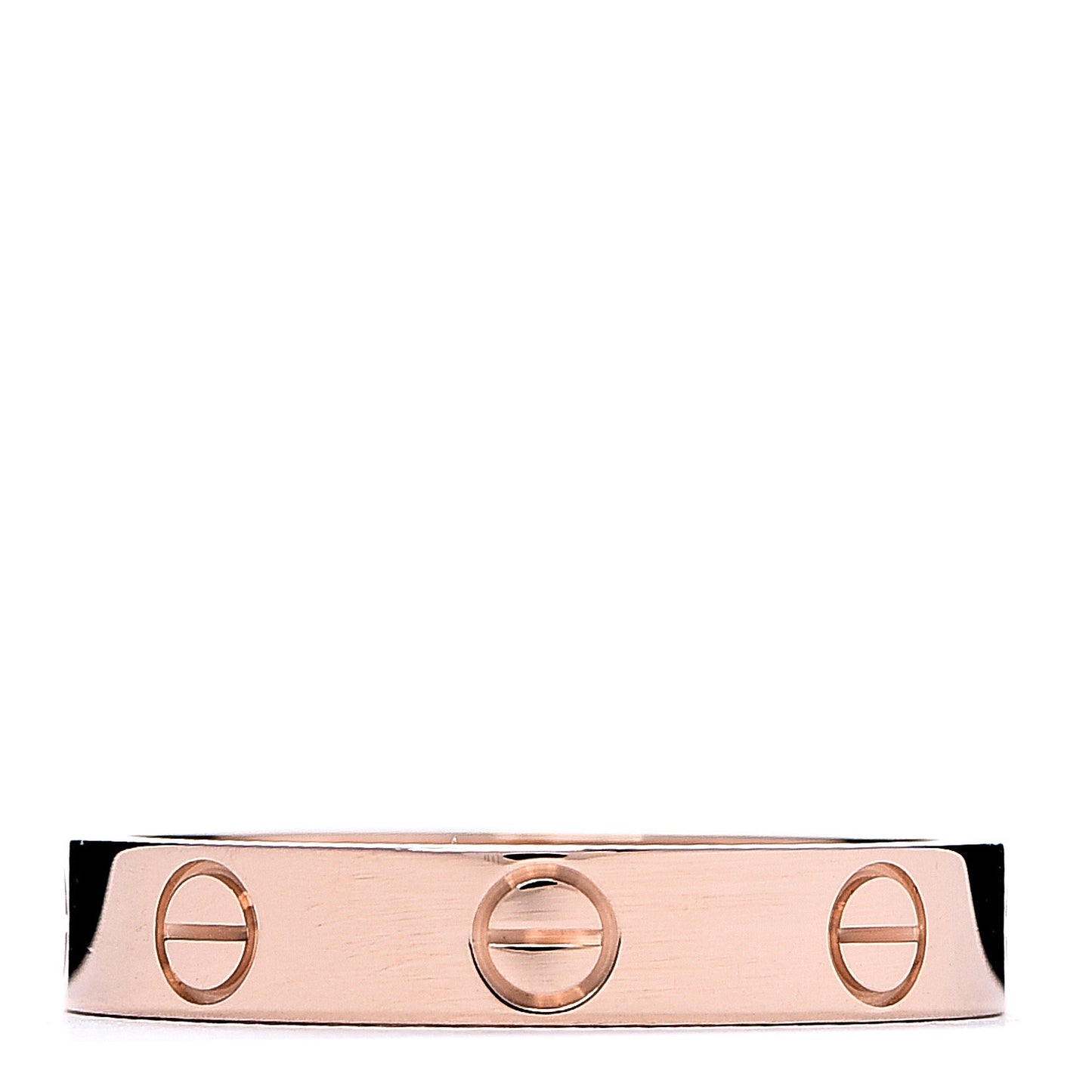 18K Pink Gold 3.5mm LOVE Wedding Band Ring 54 6.75