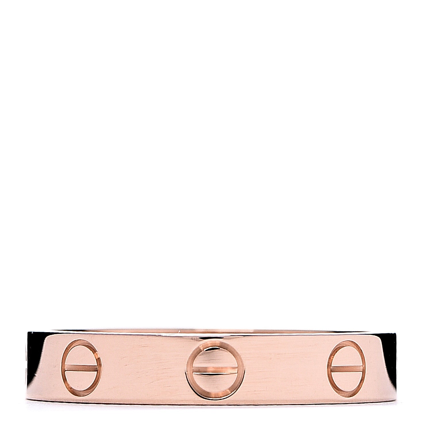 Cartier 18K Pink Gold 3.5mm LOVE Wedding Band Ring 54 6.75 1 of 5