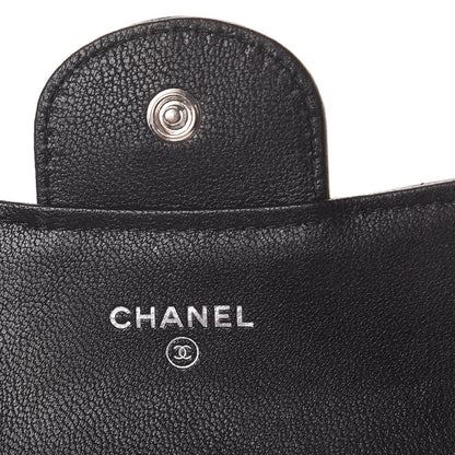 Chanel Sheepskin Chevron Quilted Reissue Card Holder Wallet So Black 6 of 9