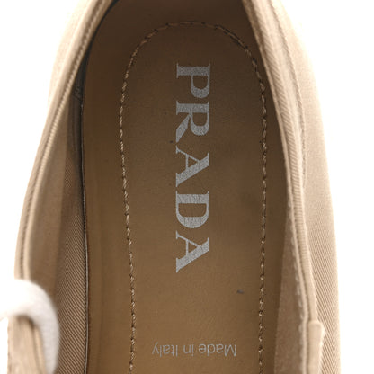 Prada Canvas Gabardine Espadrille 45mm Platform Sneakers 37.5 Corda 7 of 12