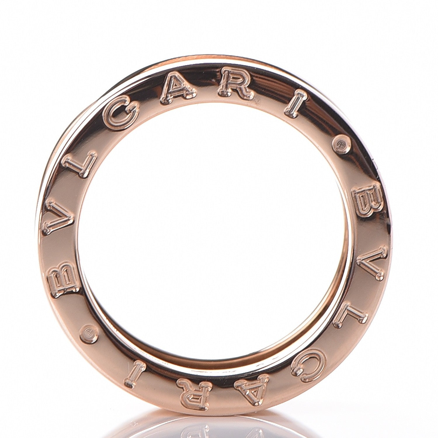 Bulgari BVLGARI 18K Rose Gold B.Zero1 3 Band Ring 49 4.75 3 of 6