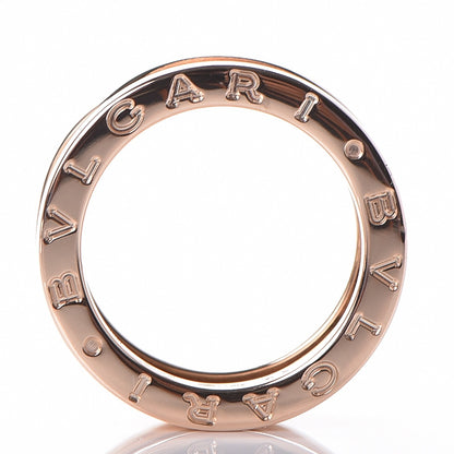 Bulgari BVLGARI 18K Rose Gold B.Zero1 3 Band Ring 49 4.75 3 of 6