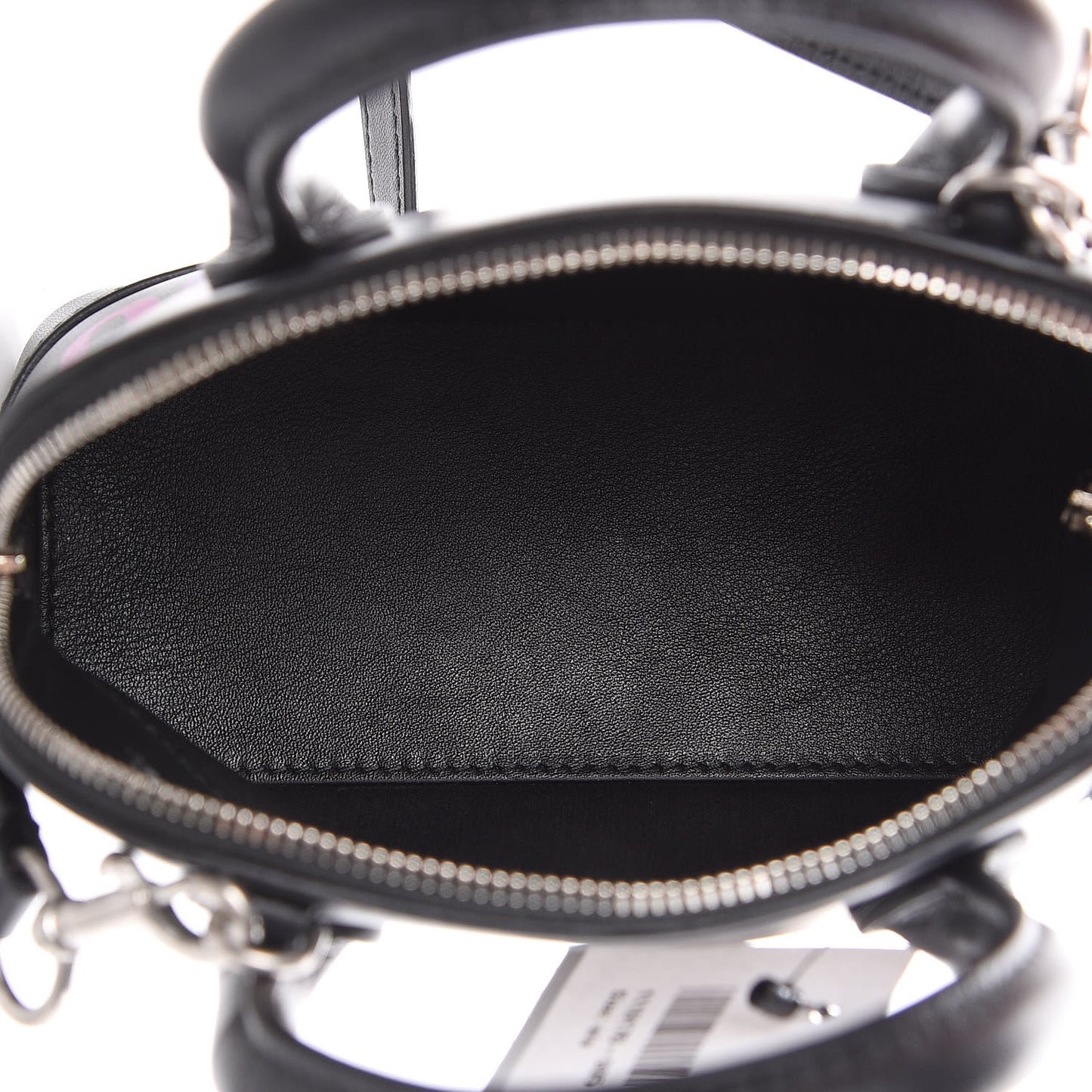 Calfskin I Love Techno XXS Ville Top Handle Bag Black Multicolor