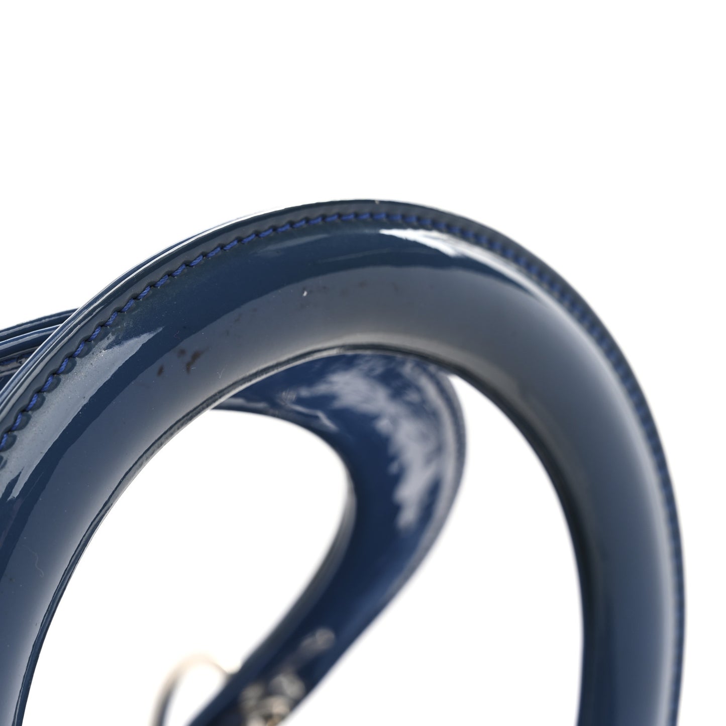 Patent Cannage Medium Lady Dior Blue