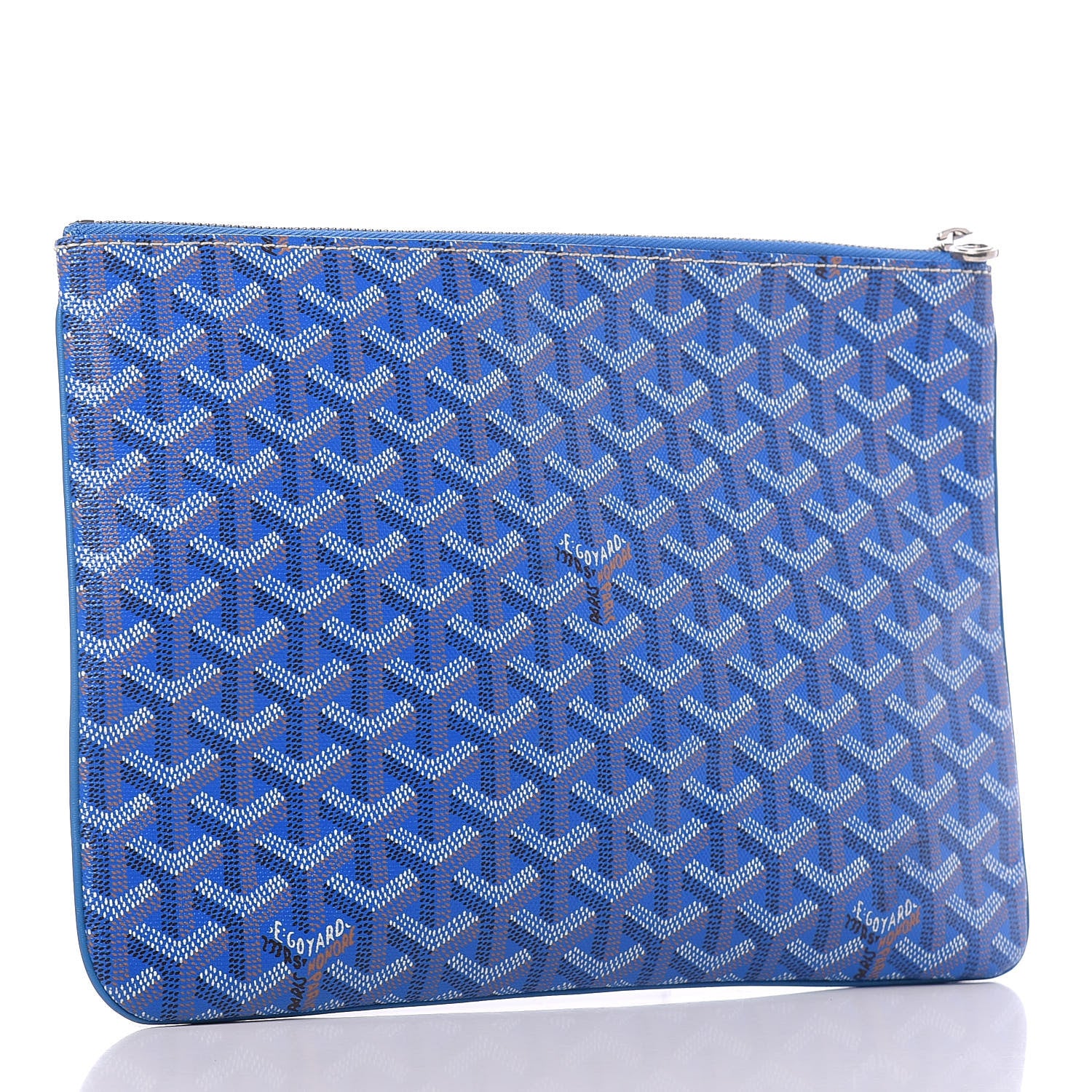 Goyard Goyardine Senat Pochette MM Sky Blue 3 of 11