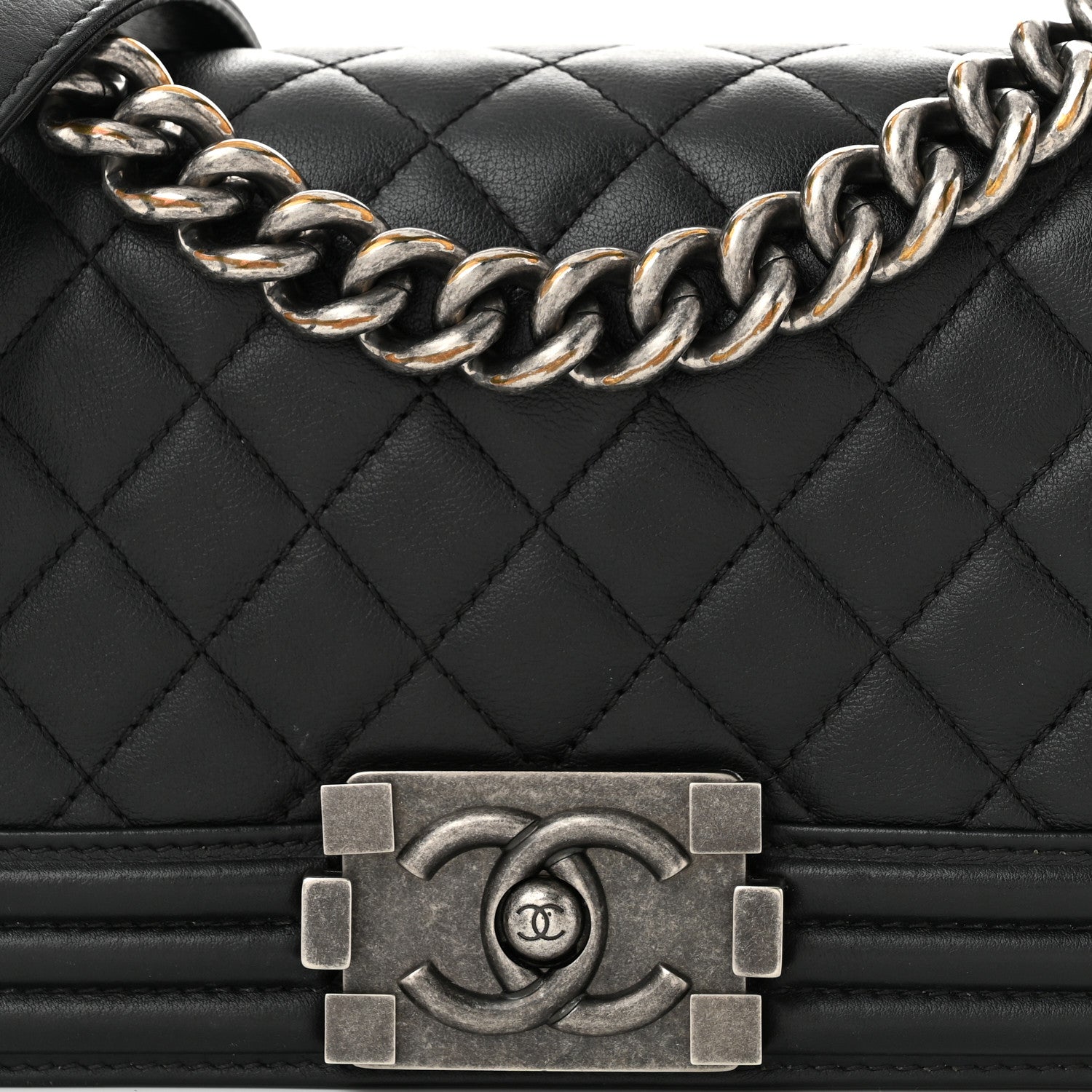 Chanel Calfskin Quilted Small Boy Flap Black 8 of 11