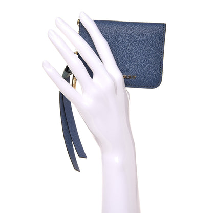 Burberry Calfskin Haymarket Check ID Card Case Blue 2 of 8