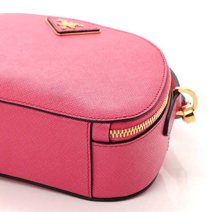 Prada Saffiano Lux Odette Crossbody Magenta 8 of 8