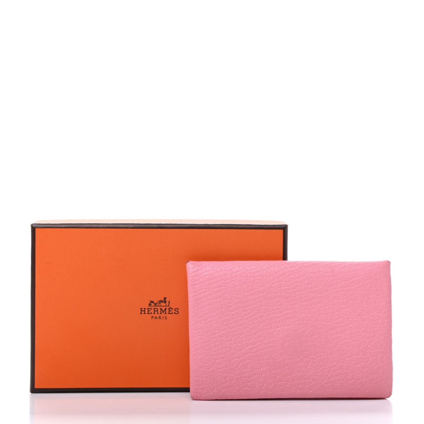 Chevre Verso Calvi Card Case Rose Confetti Brique