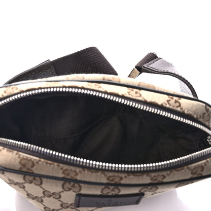 Gucci Monogram Dollar Calfskin Belt Bag Beige Ebony Testa di Moro Marrone Scuro 5 of 9