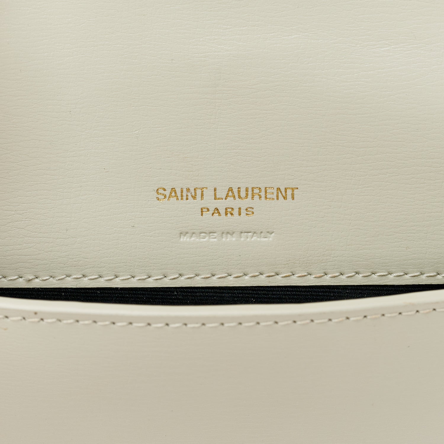 Saint Laurent Smooth Calfskin Monogram Phone Holder Crossbody Crema Soft 5 of 8