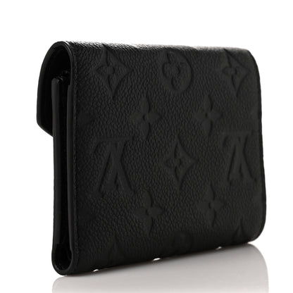 Louis Vuitton Empreinte Victorine Wallet Black 3 of 9