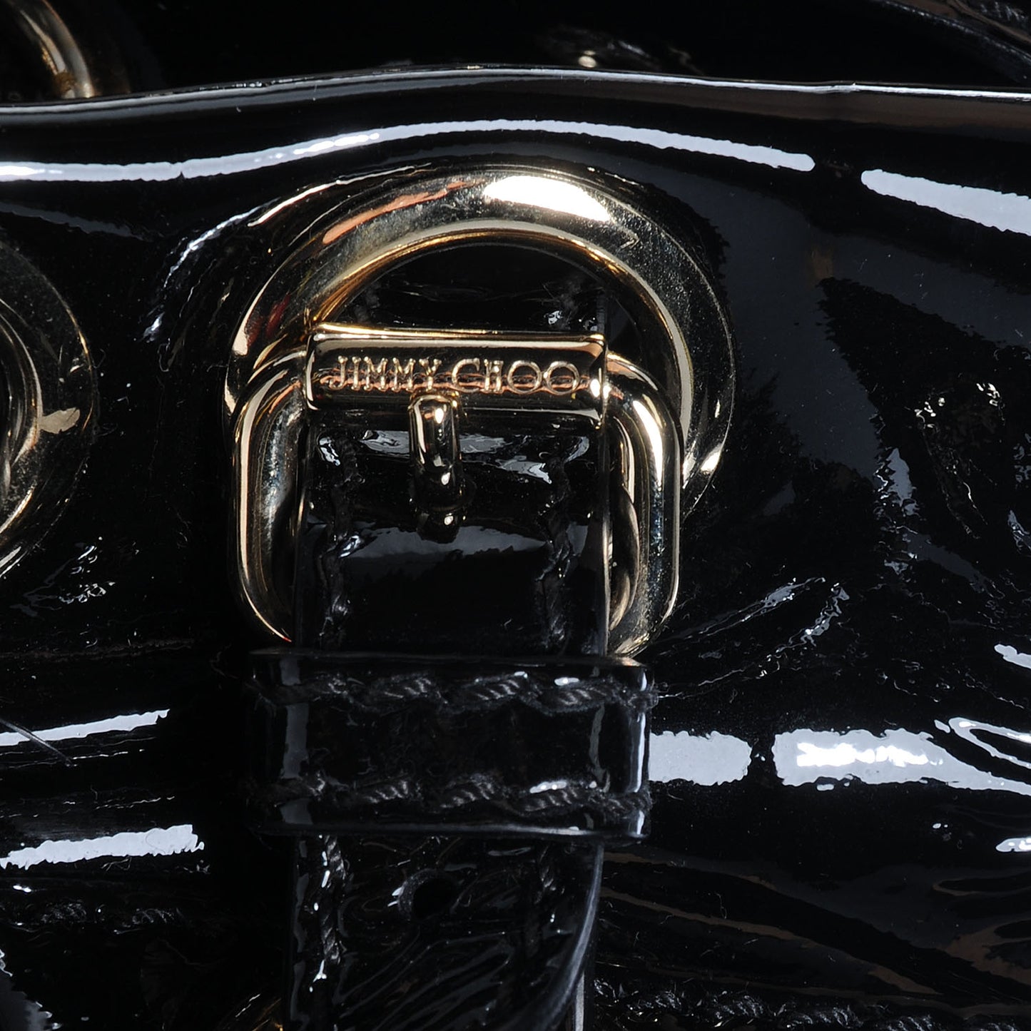 Patent Studded Medium Riki Black