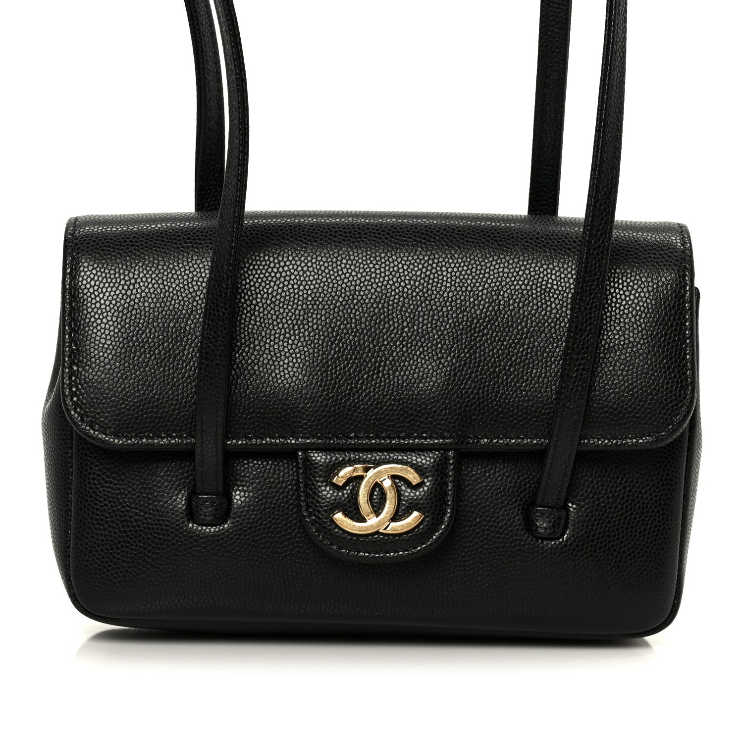 Chanel Shiny Caviar Mini Preppy Coco Shoulder Bag Black 8 of 11
