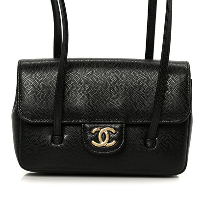 Chanel Shiny Caviar Mini Preppy Coco Shoulder Bag Black 8 of 11