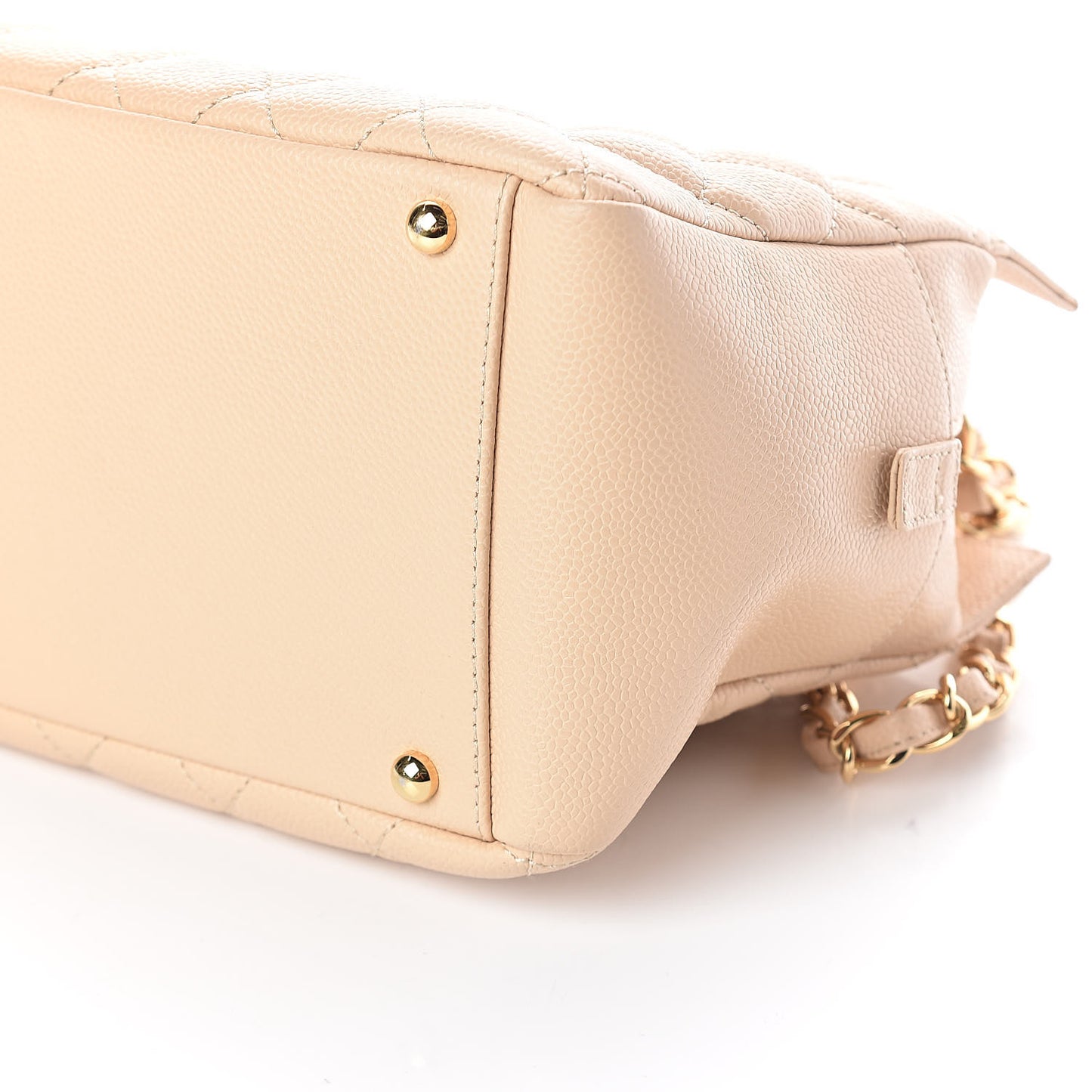 Caviar Quilted Petit Timeless Tote PTT Beige