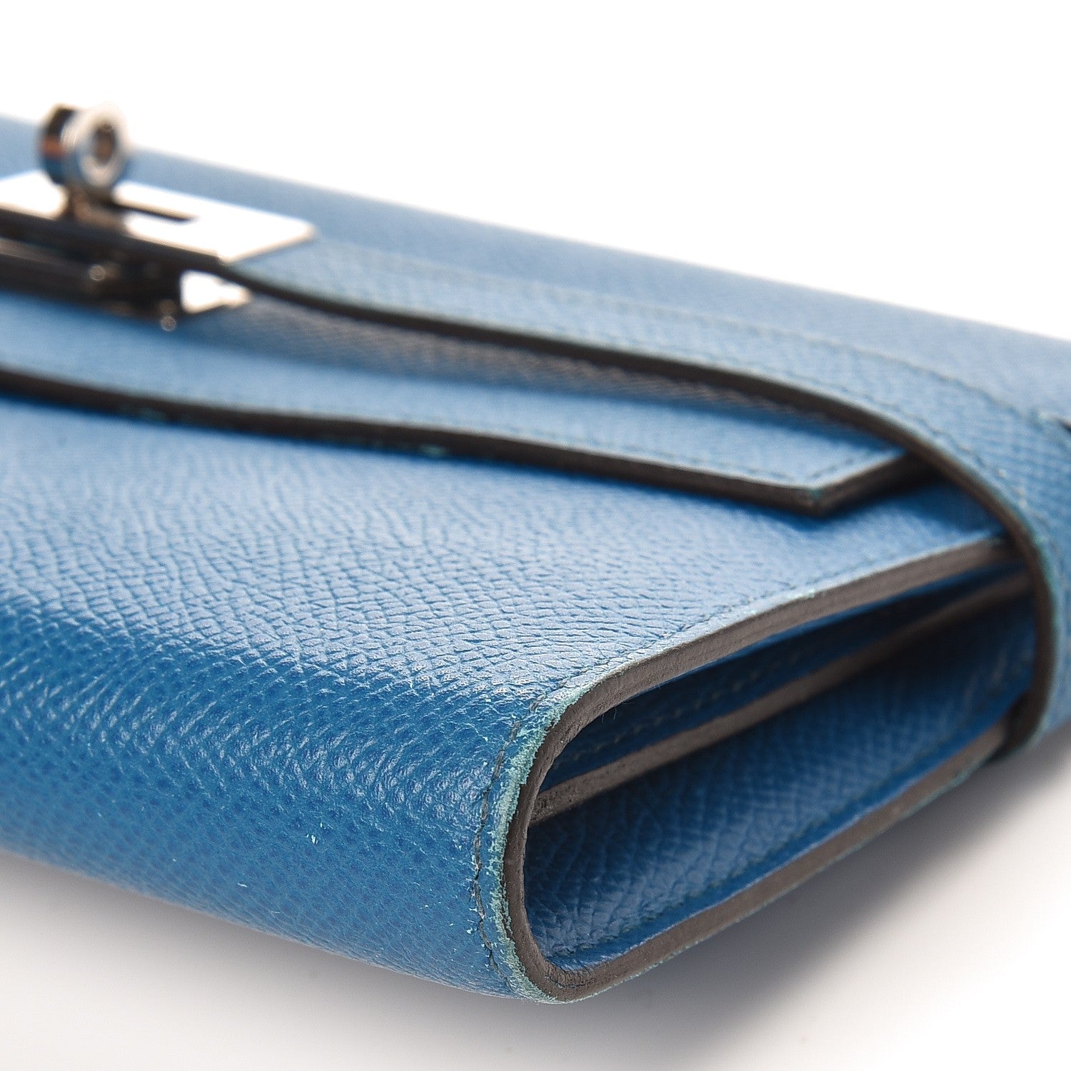 Hermes Epsom Kelly Longue Wallet Bleu Izmir 10 of 17