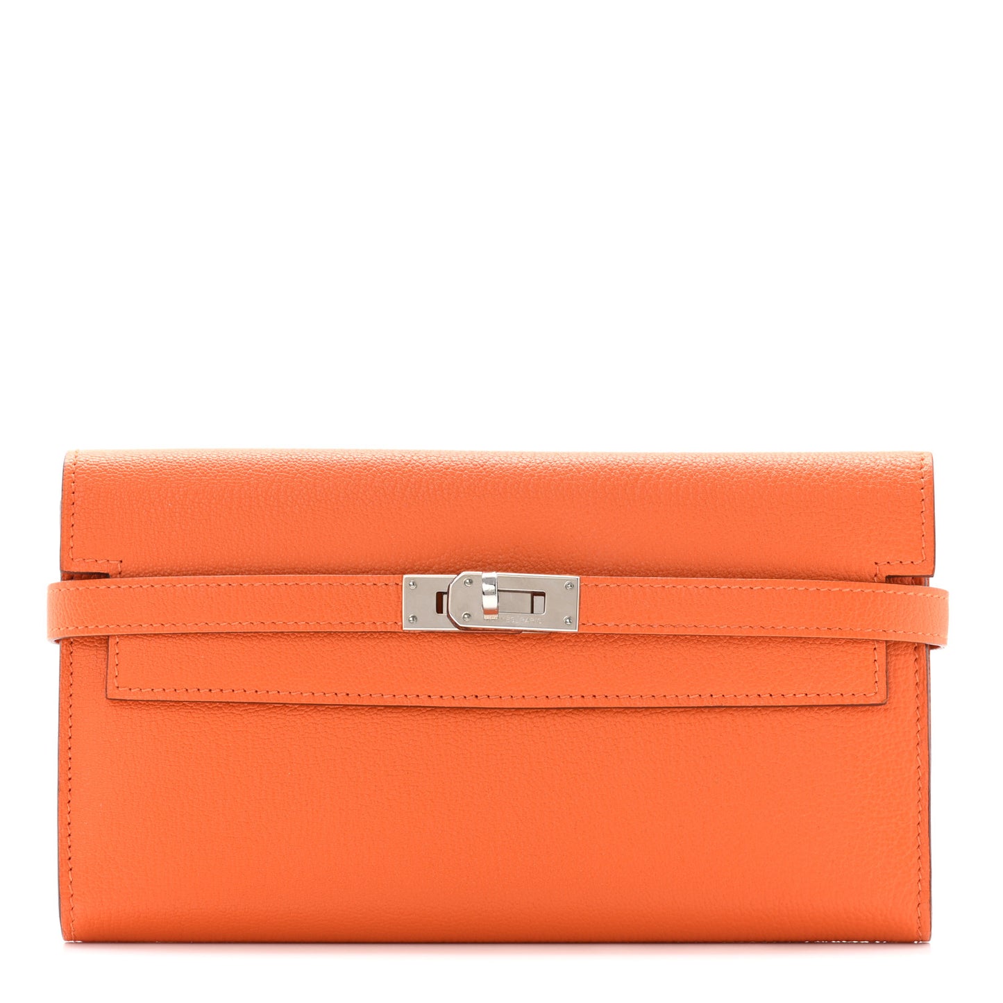 Chevre Mysore Kelly Longue Wallet Orange