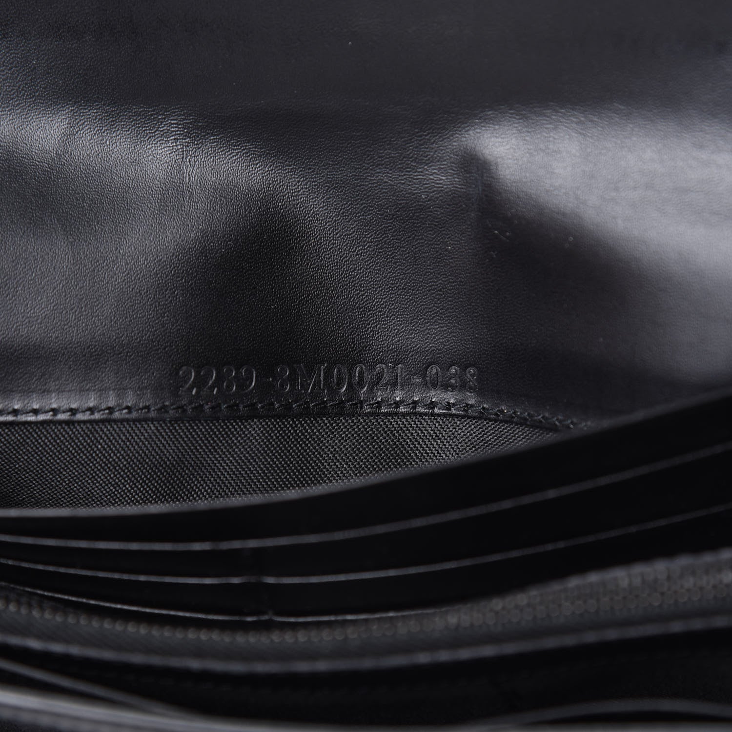 Fendi Zucchino Forever Continental Wallet Black 8 of 11