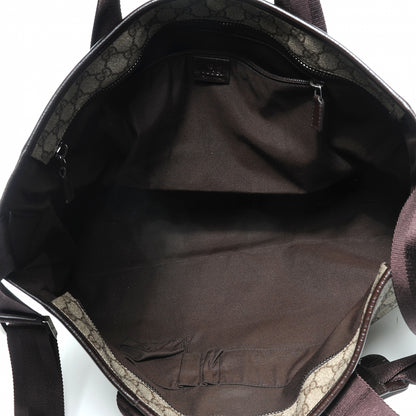 Gucci Monogram Coated Canvas Travel Tote Ebony 7 of 9