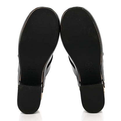 Chanel Calfskin CC Turn Lock Clogs 38 Black 5 of 9