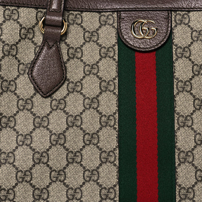 Gucci GG Supreme Monogram Medium Ophidia Shopping Tote Brown 9 of 14