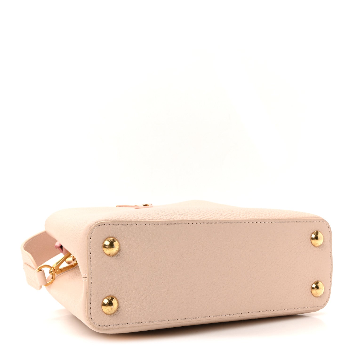 Louis Vuitton Taurillon Ostrich Capucines BB Powder Pink Beige 4 of 9