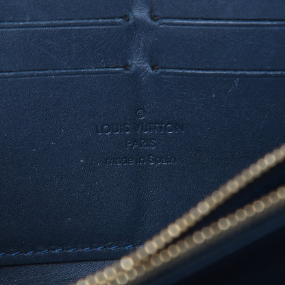 Louis Vuitton Vernis Zippy Wallet Blue Nuit 7 of 13
