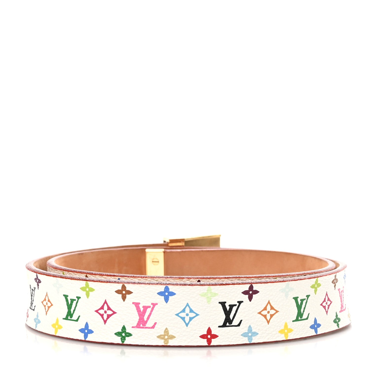Louis Vuitton Monogram Multicolor Belt 90 36 White 3 of 8