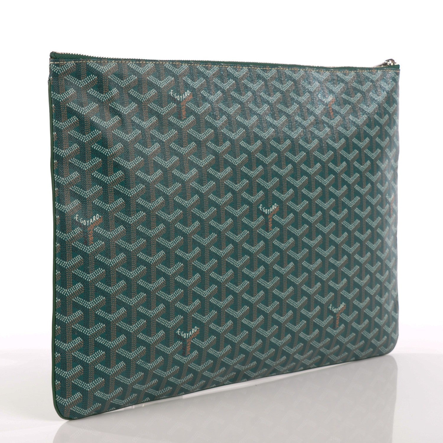 Goyard Goyardine Senat Pochette GM Green 4 of 9