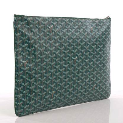 Goyard Goyardine Senat Pochette GM Green 4 of 9