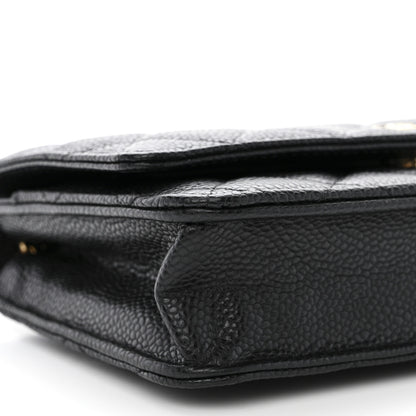 Chanel Caviar Quilted Wallet on Chain WOC Black 10 of 13