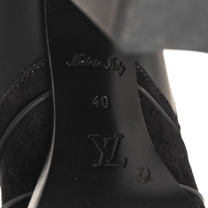 Louis Vuitton Suede Calfskin Monogram Star Trail Ankle Boots 40 Black 7 of 9