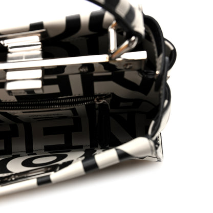 Fendi X MARC JACOBS Nappa Mini Peekaboo I SEE U Satchel Black White 6 of 10