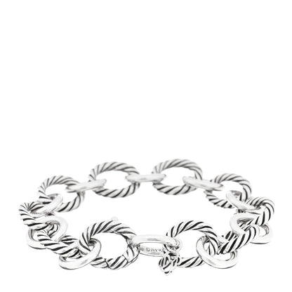 David Yurman Sterling Silver 12mm Large Oval Link Bracelet 2 of 3