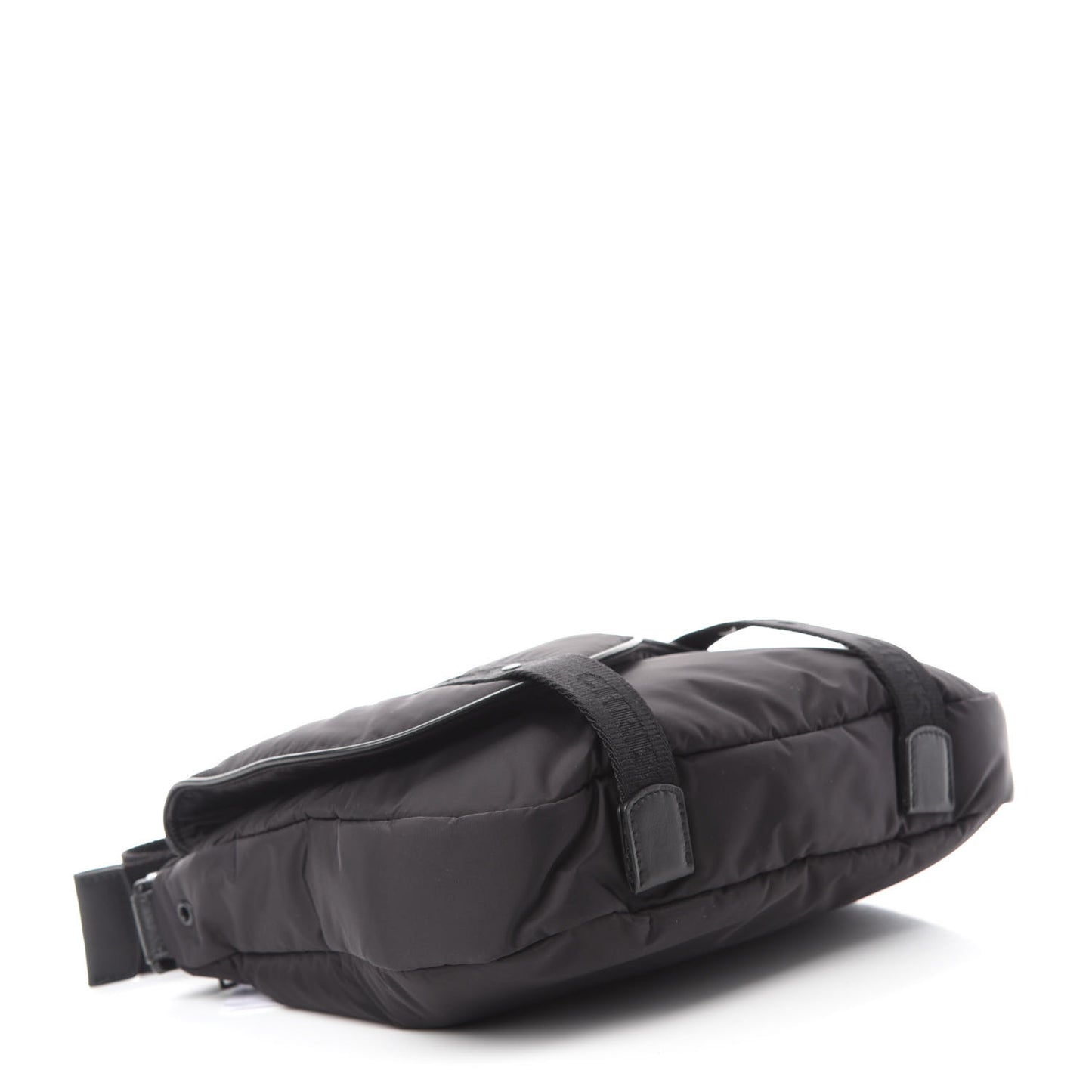 HOMME Nylon Saddle Messenger Bag Black