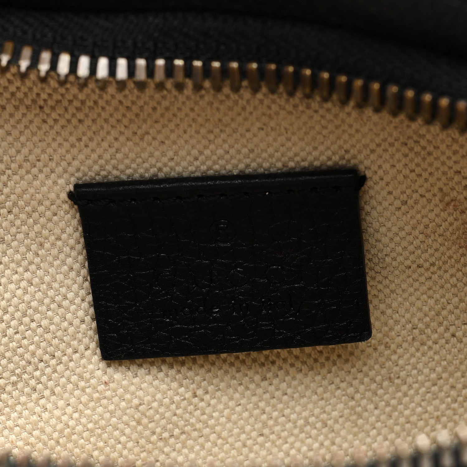 Gucci Grained Calfskin Small Logo Belt Bag Black 6 of 8