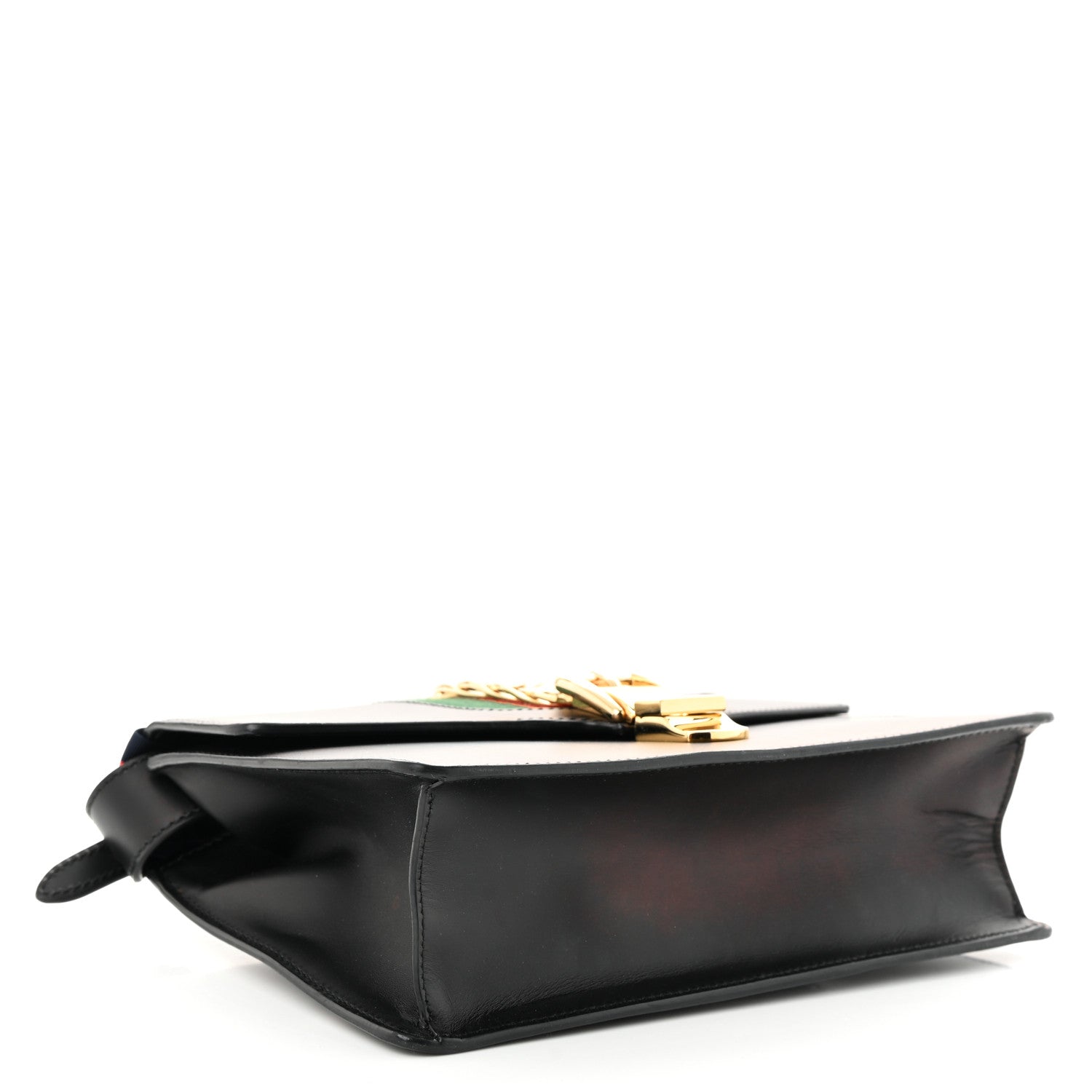 Gucci Calfskin Small Sylvie Shoulder Bag Black 4 of 11