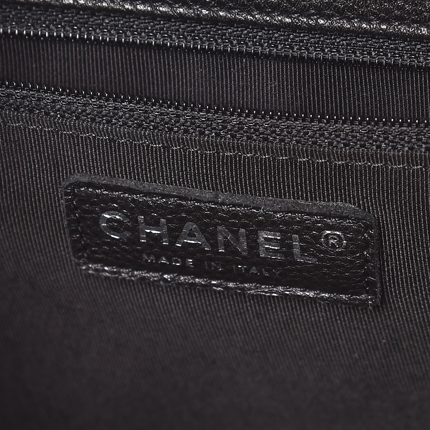 Chanel Caviar Chevron Quilted Large Puffy CC Flap Black 8 of 9