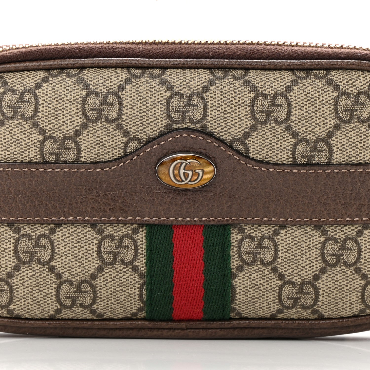 Gucci GG Supreme Monogram Ophidia Belted iPhone Case 95 38 Dark Brown 8 of 13