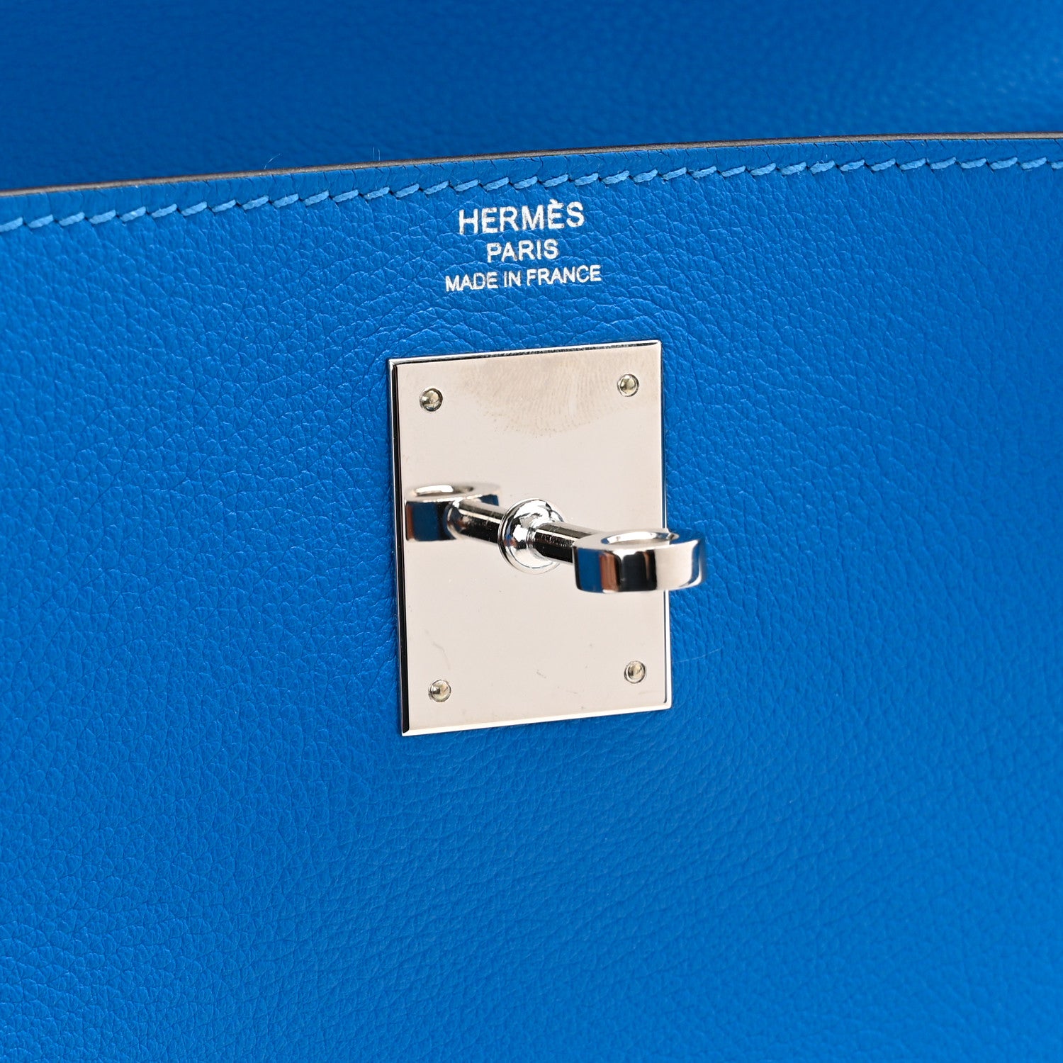 Hermes Evercolor Kelly Retourne 28 Bleu Hydra 6 of 13