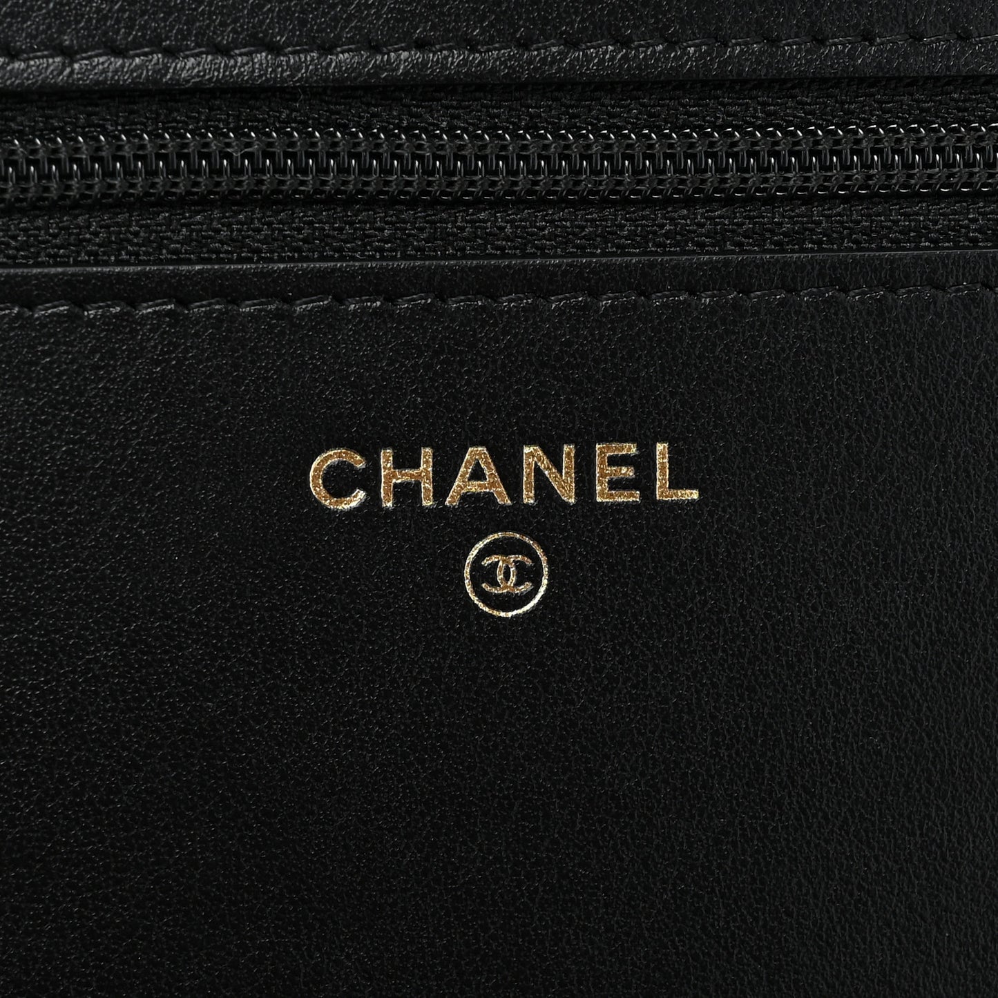 Caviar Quilted Boy Wallet On Chain WOC Black