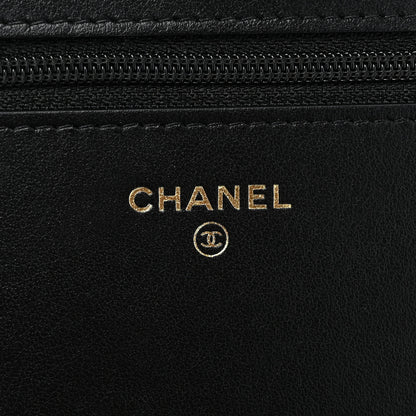 Chanel Caviar Quilted Boy Wallet On Chain WOC Black 7 of 12
