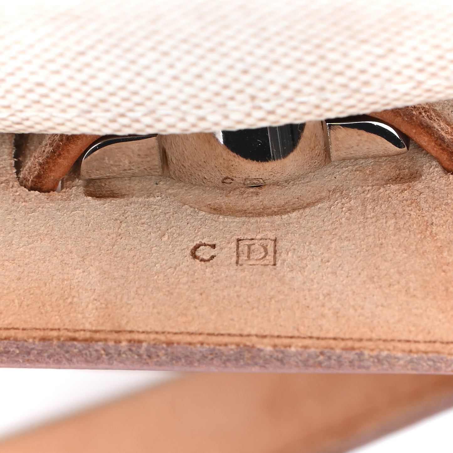Toile Vache Calfskin Herbag 30 PM Natural