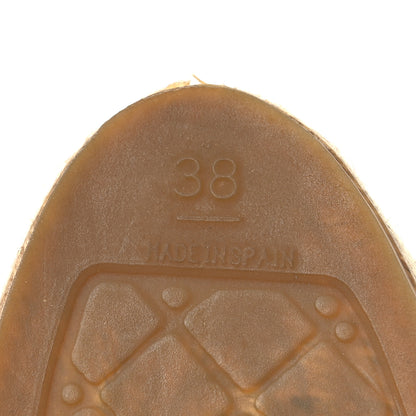 Chanel Lambskin CC Espadrilles 38 Beige Black 8 of 12