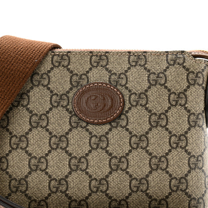 Gucci GG Supreme Monogram Azalea Calfskin Small Retro Interlocking G Wristlet Messenger Bag Beige Ebony Brown Sugar 8 of 14
