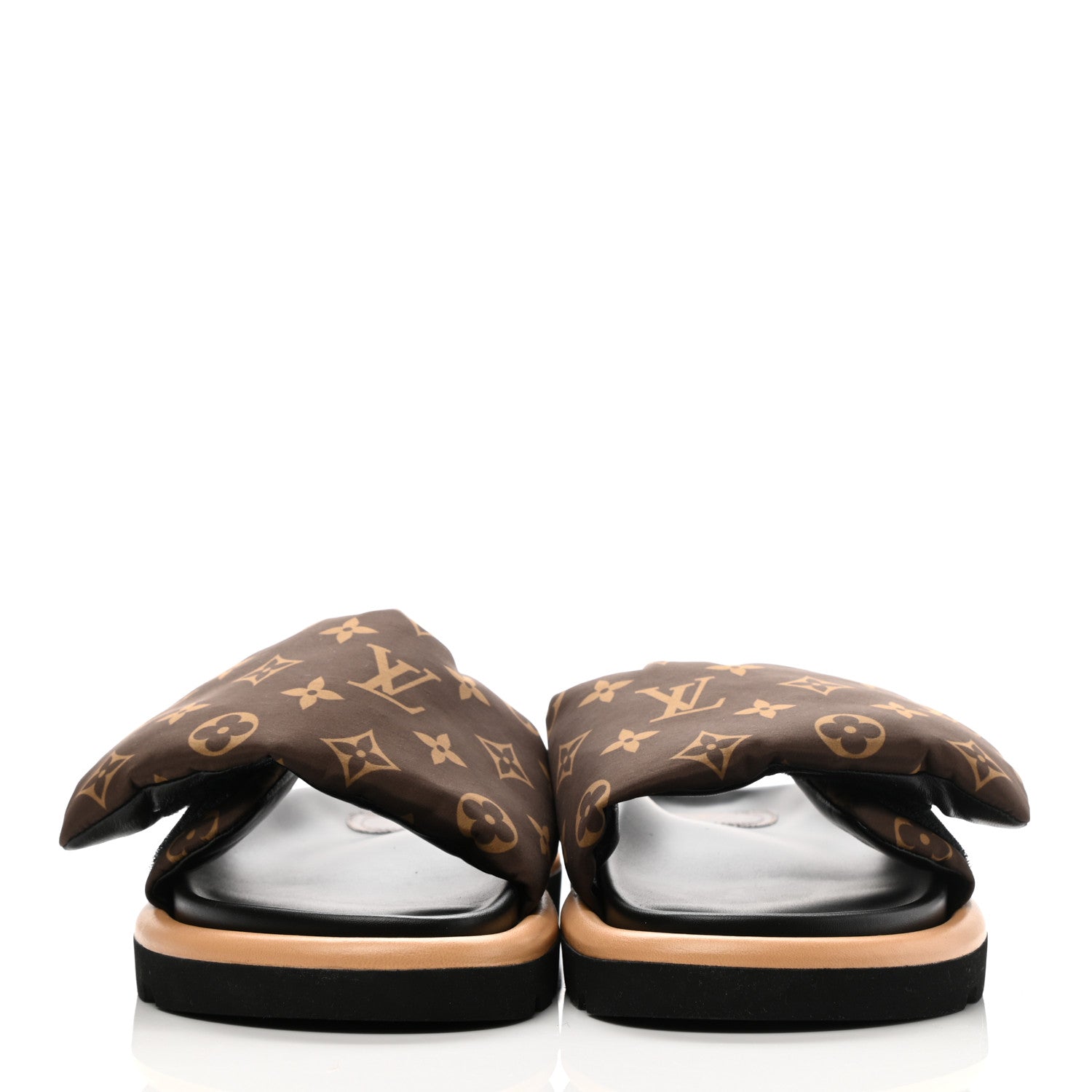 Louis Vuitton Nylon Monogram Pool Pillow Comfort Mule 38 Cacao Brown 2 of 8