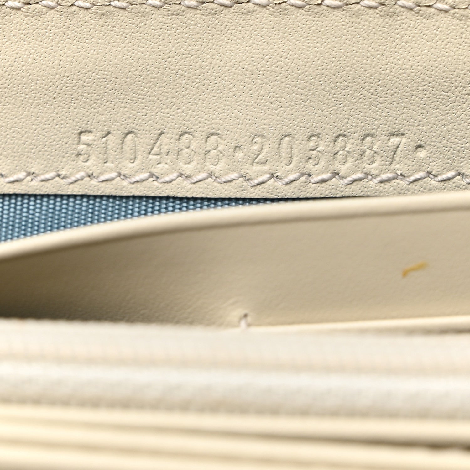 Gucci X SEGA Calfskin GUCCY Stars Zip Around Wallet Mystic White Gold 7 of 7