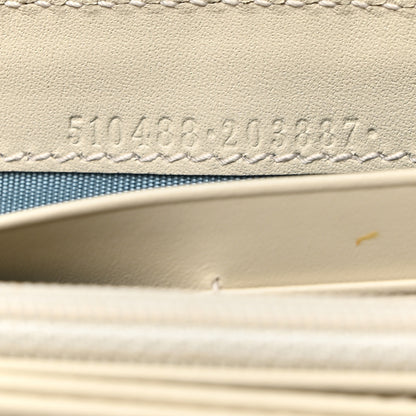 Gucci X SEGA Calfskin GUCCY Stars Zip Around Wallet Mystic White Gold 7 of 7
